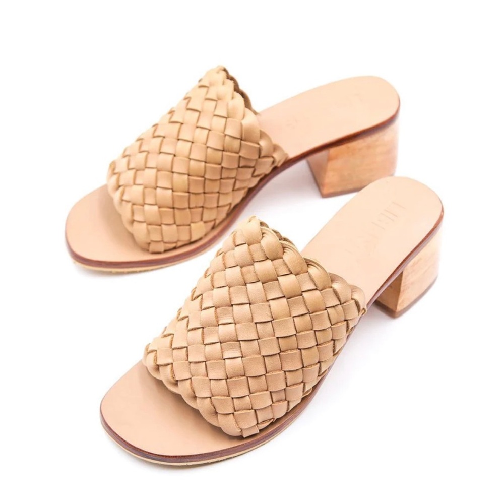 Liberte Leather Santorini Woven Mule Sandals